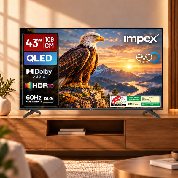 QLED TV (evoQ 43S3QLC3) 43" Full HD QLED GOOGLE TV | 4 YEAR WARRANTY | VOICE REMOTE | DOLBY AUDIO