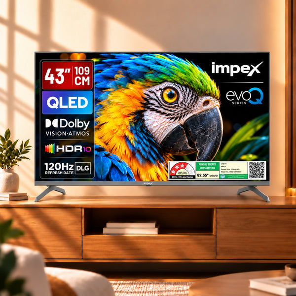 QLED TV (evoQ 43S4QLC3) 43" 4K UHD  QLED GOOGLE TV | 4 YEAR WARRANTY | VOICE REMOTE |DOLBY VISION.ATMOS