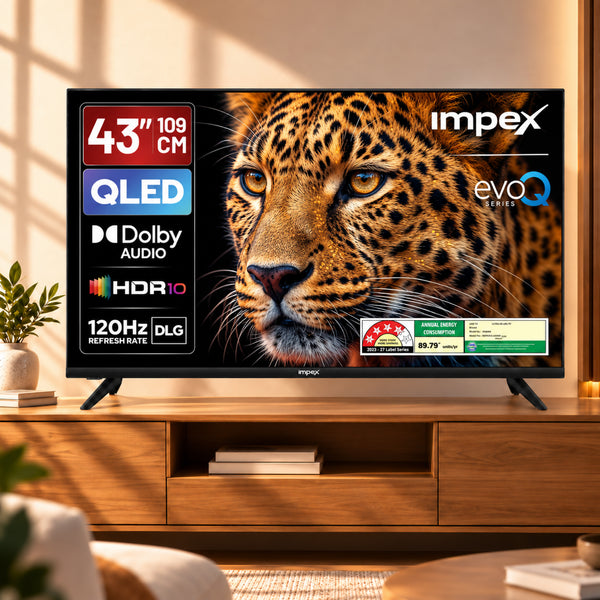QLED TV (evoQ 43S4QLF3) 43" 4K UHD  QLED GOOGLE TV | 4 YEAR WARRANTY | VOICE REMOTE | DOLBY AUDIO
