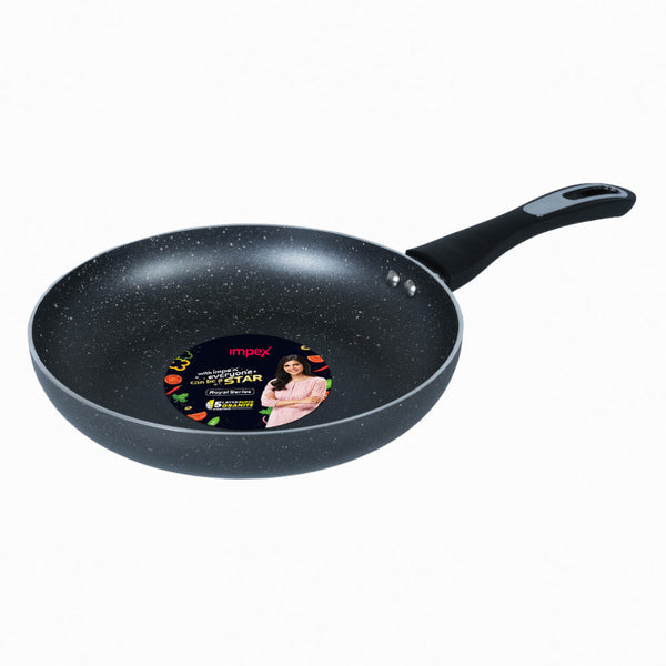 Royal Granite Fry pan RFP24G | Non-stick | 5-Layer Granite Coating | Induction Base |1 Year Warranty