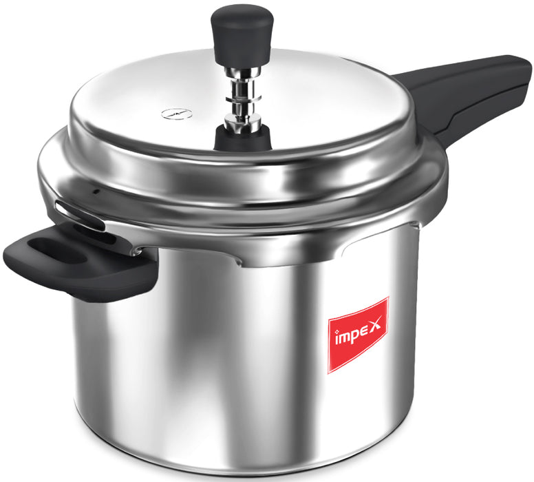 Impex Special Combo Norma 3 L Non-Induction Base Aluminium Pressure Cooker, Norma 5 L Non-Induction Base Outer Lid Aluminium Pressure Cooker and Nonstick Cookware Set (TF 2424)