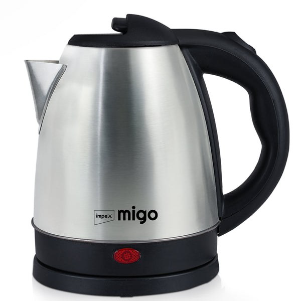 MIGO BLAZE 1.5L Electric Kettle | 1500W | Cordless | Stainless Steel | Auto Shut-Off | 1 Year Warranty