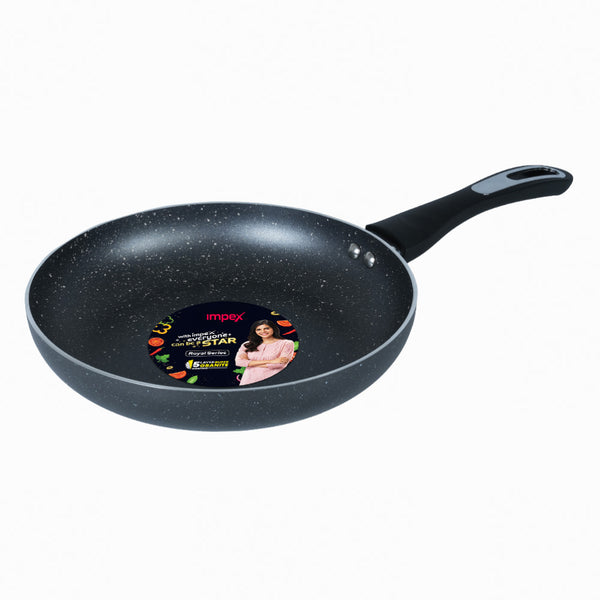 Royal Granite Fry pan RFP24G | Non-stick | 5-Layer Granite Coating | Induction Base |1 Year Warranty
