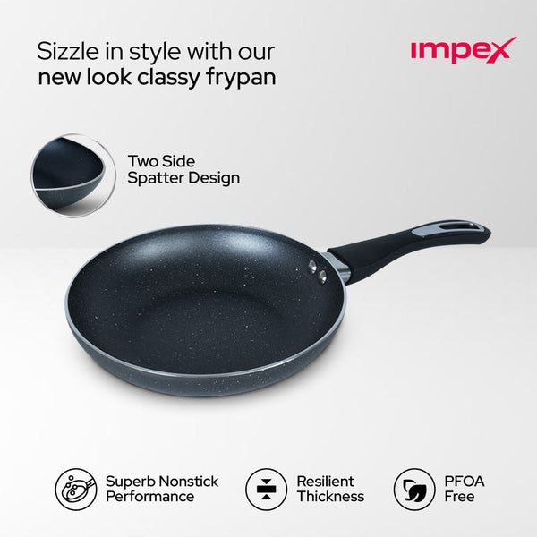 Royal Granite Fry pan RFP24G | Non-stick | 5-Layer Granite Coating | Induction Base |1 Year Warranty