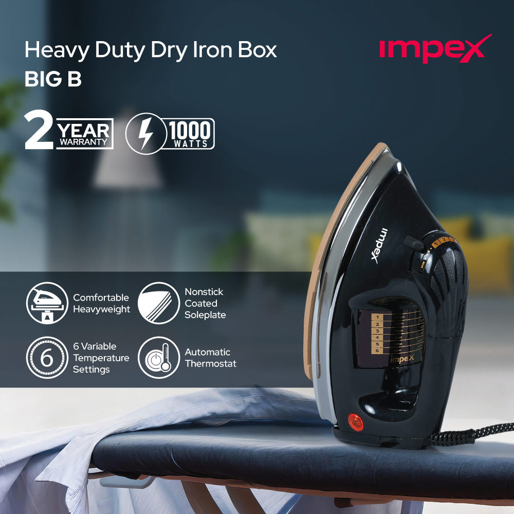 IMPEX Heavyweight Electric Iron Box (Big B)