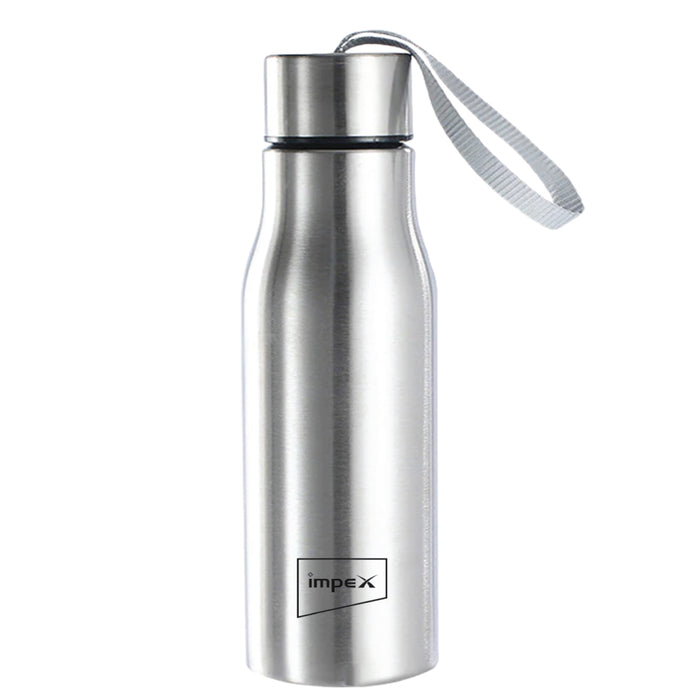 Impex Stainless Steel Water Bottle SIPPY 500N, 500 ml, Silver