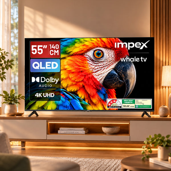 QLED TV (WIOS 55A4QSK1) 55"4K UHD  QLED TV | 3 YEAR WARRANTY | WHALE TV | VOICE REMOTE