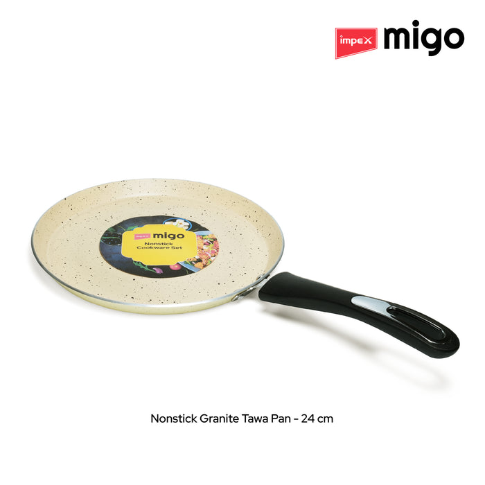 Impex Migo Nonstick Granite 6 Pcs Induction bottom Cookware set
