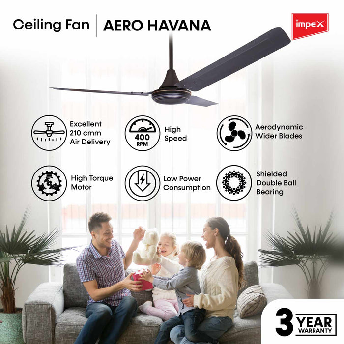 IMPEX AERO HAVANA High Speed Ceiling Fan