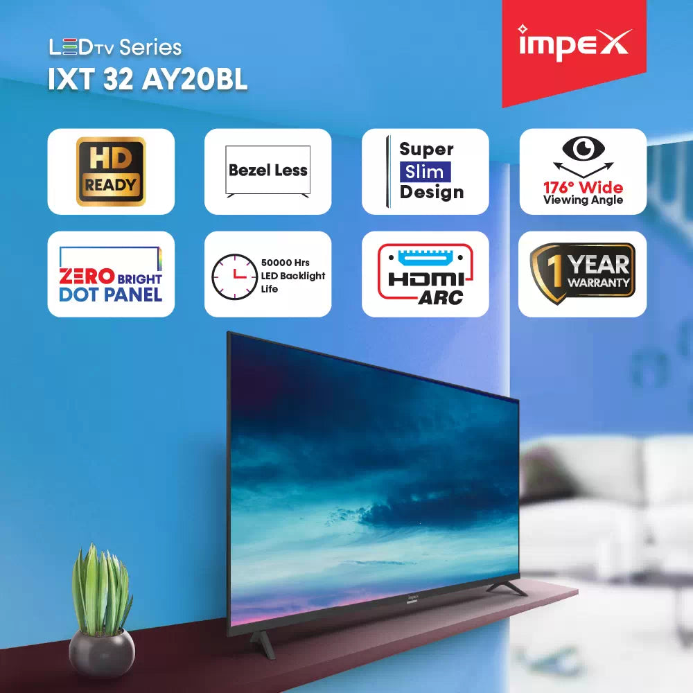 Impex HD LED TV IXT 80 cm (32 inch) AY20BL