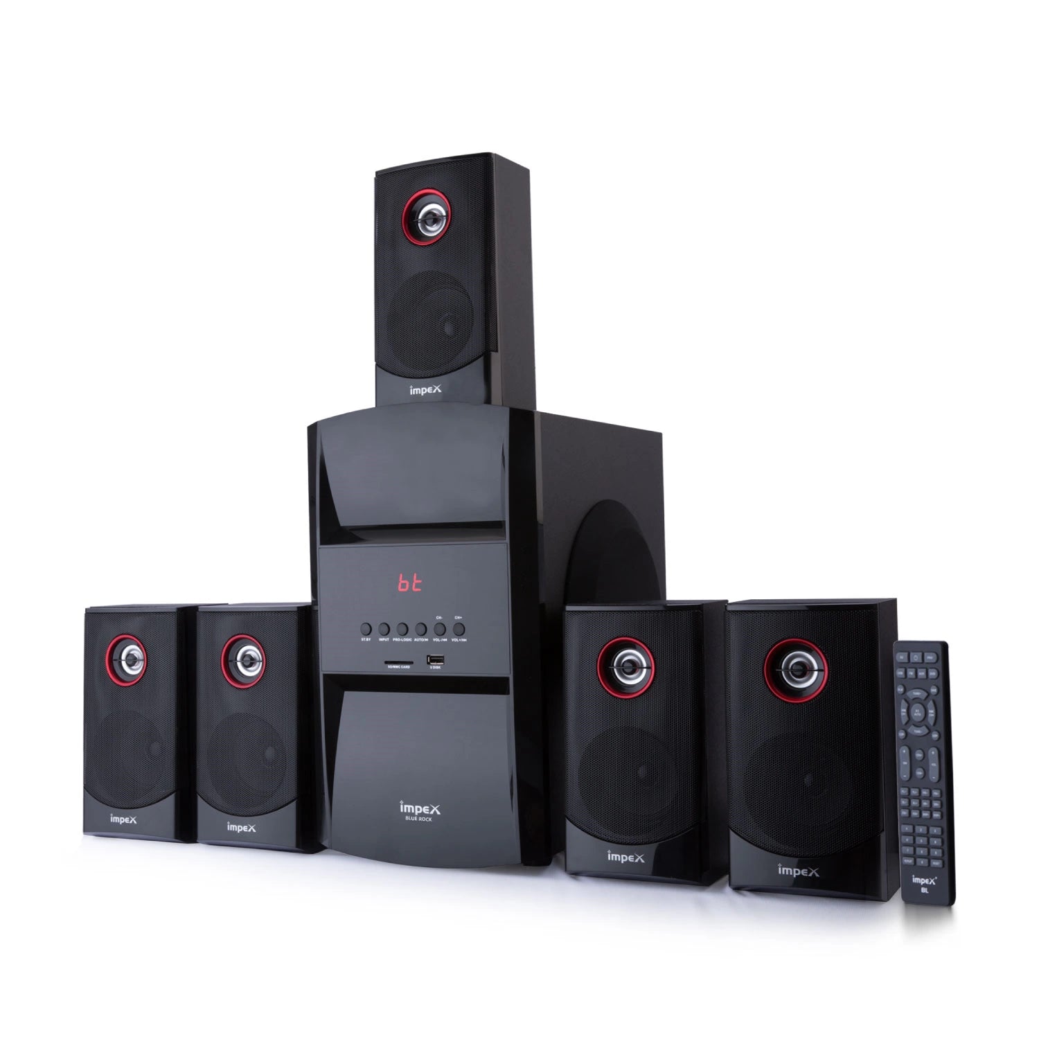 Impex 5.1 Channel Multimedia Speaker System (BLUEROCK 140)