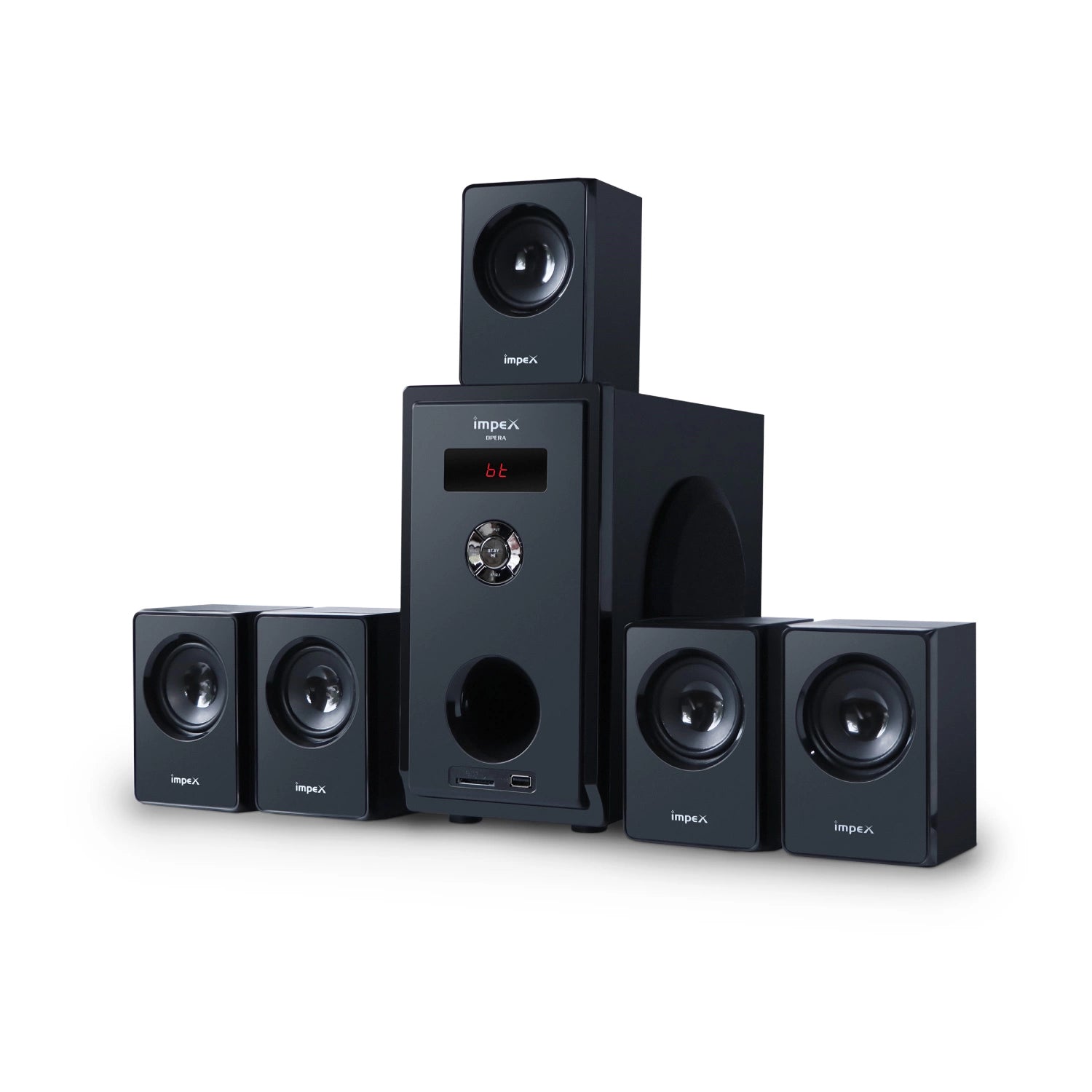 Impex 5.1 Channel Multimedia Speaker System(Opera 45)