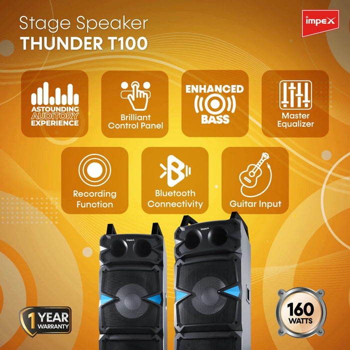 IMPEX Stage Speaker System (Thunder T100)