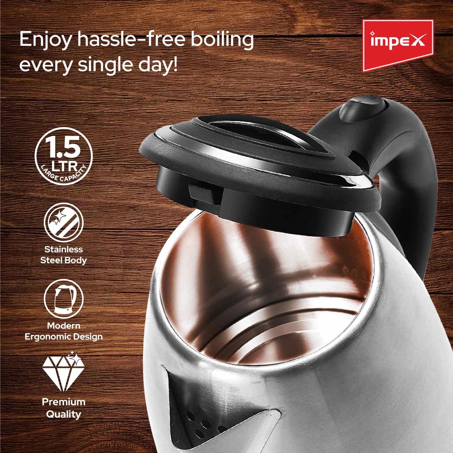 900W Mixer Grinder + 1.5L Electric Kettle Combo | 3-Jar Mixer Grinder | Powerful Motor | Rapid Boiling Kettle | Kitchen Essentials