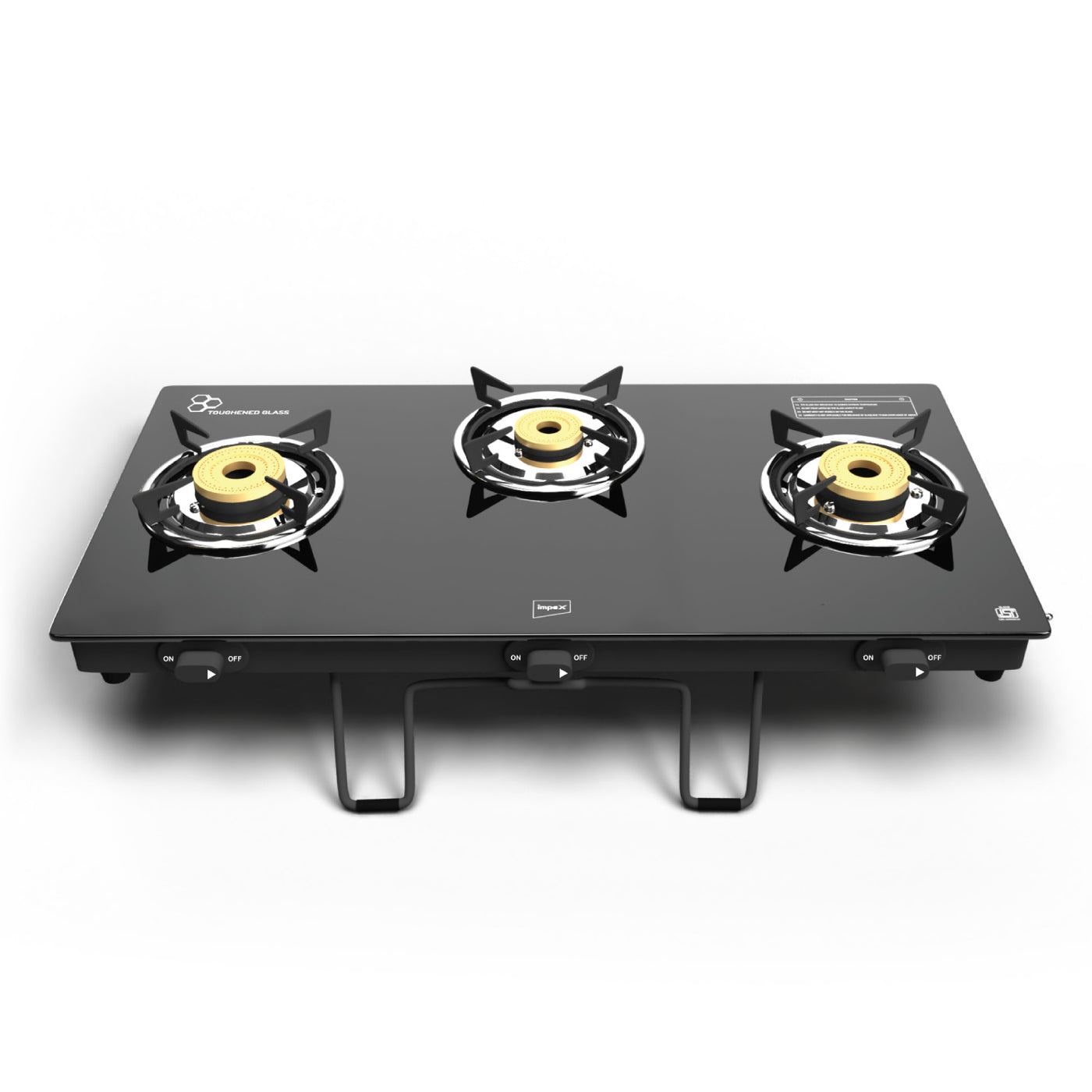 IMPEX Glasstop Gas Stove Specta Elite 3B (3Burner) — Impex store