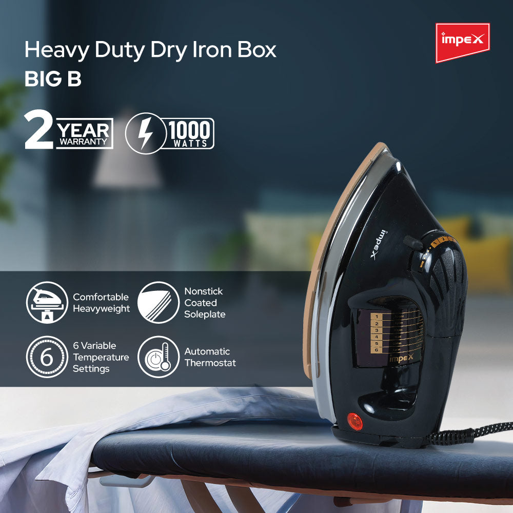 IMPEX Heavyweight Electric Iron Box (Big B)