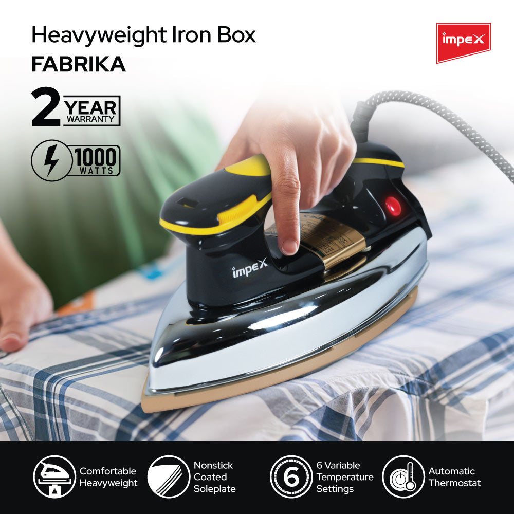 IMPEX Heavyweight Electric Iron Box (FABRIKA)