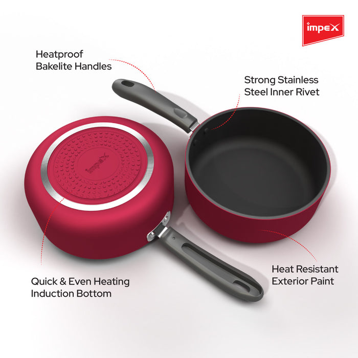 Impex IMP-1875 Premium Induction Base Nonstick Aluminium Milk Pan