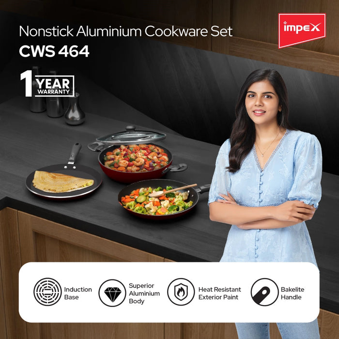 Impex Nonstick cookware set (CWS 464)