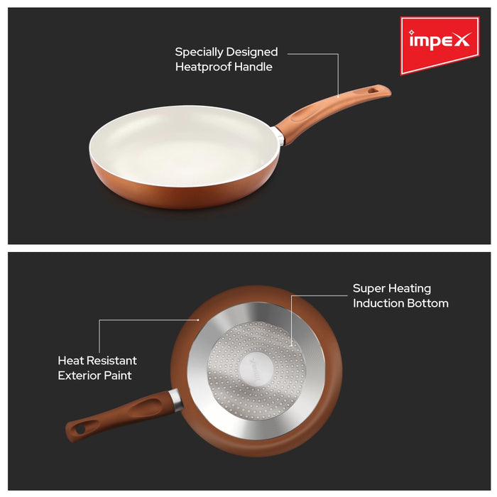 Impex Non-Stick Ceramic Frypan (Pearl 2450)