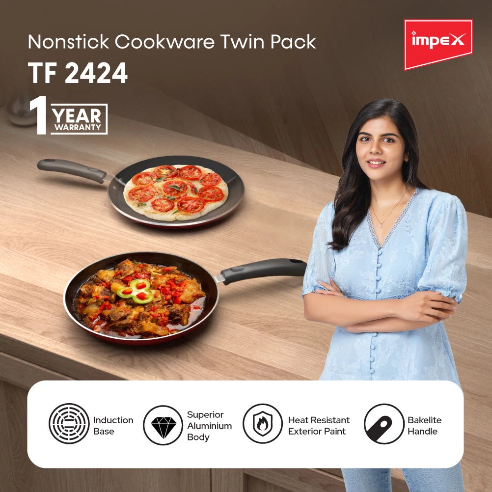 Impex Nonstick Cookware Set (TF 2424)