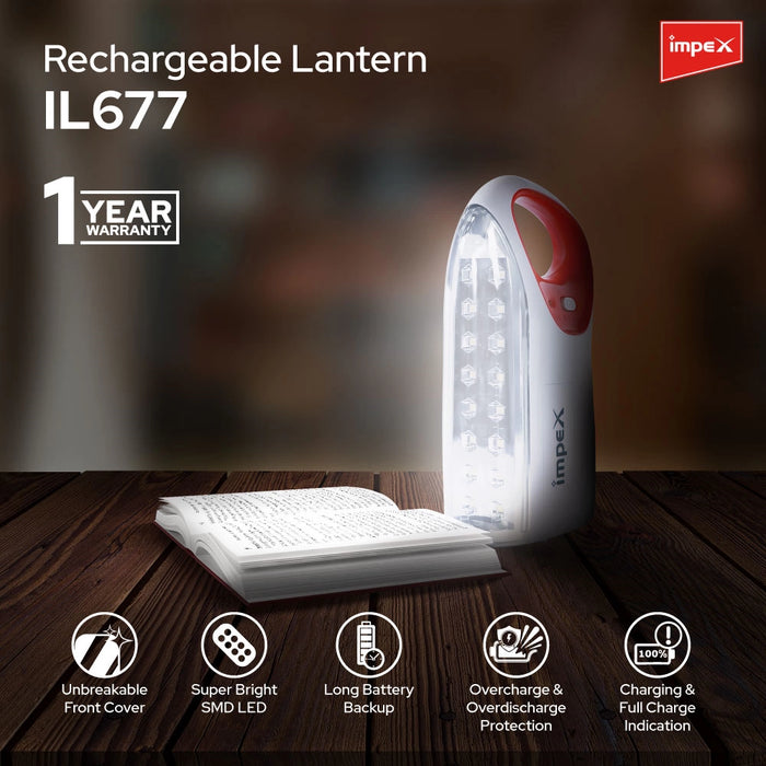 Impex Rechargeable LED  Lantern | IL 677