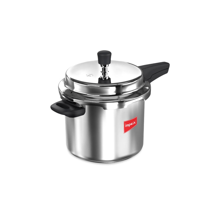 Impex EP5 Induction Base Stainless Steel Pressure Cooker, 5 litres, Silver
