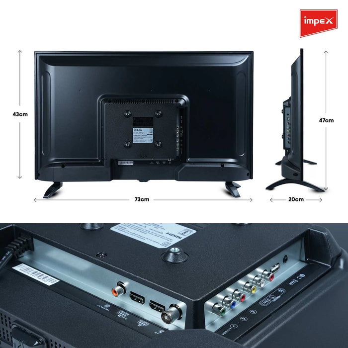 IMPEX LED TV (TITANIUM 32 AY20BL)