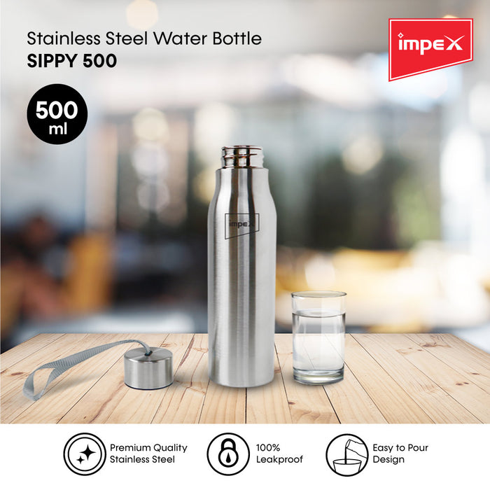 Impex SIPPY Stainless Steel Water Bottle