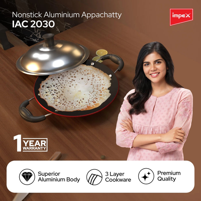 Impex Non-Stick Aluminium Appachatty  IAC 2030
