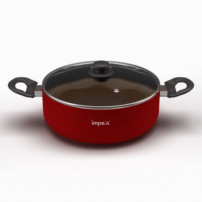 Impex ISP-3213 Aluminium Biriyani Pot, 10 L (Maroon)